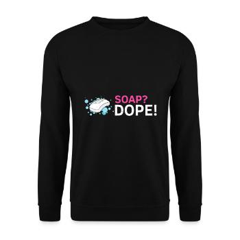 Conception de fabrication de savon pour les conceptions de fabricants de savon - Sweat-shirt Unisexe - noir - Devant - Alina (178cm) & Michal (187cm)