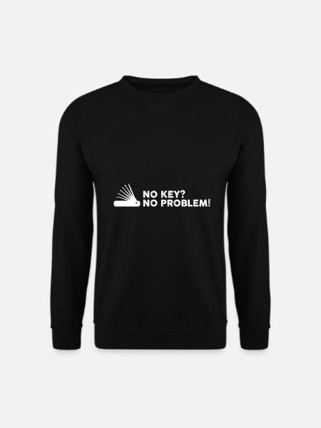 Lockpicking Lock Picking Aufsperrdienst Designs - Unisex Pullover - Schwarz