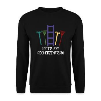 Gärtner Humor Garten Leiter Vom Rechenzentrum - Unisex Pullover - Schwarz - Vorne - Alina (178cm) & Michal (187cm)