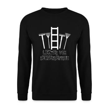 Gärtner Garten Humor Leiter Vom Rechenzentrum - Unisex Pullover - Schwarz - Vorne - Alina (178cm) & Michal (187cm)
