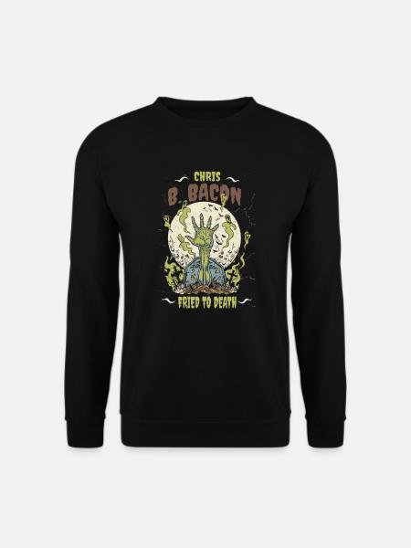 Humour d’Halloween Chris B. Bacon frit à mort - Sweat-shirt Unisexe - noir