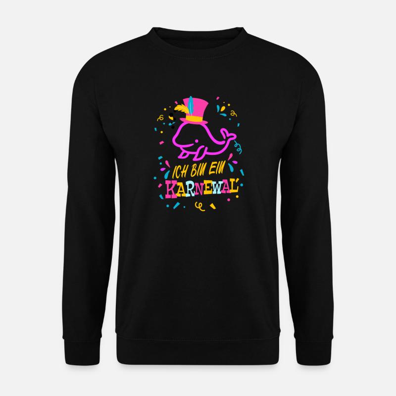 Karneval Fasching Humor Ich Bin Ein Karnewal - Unisex Pullover - Schwarz