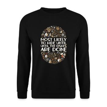 Christmas Xmas Funny Saying Humor Funny - Unisex Sweatshirt - black - Front - Alina (178cm) & Michal (187cm)
