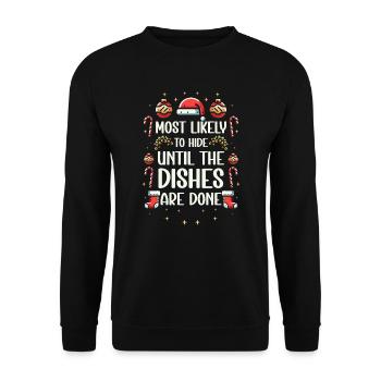 Christmas Xmas Funny Saying Humor Funny - Unisex Sweatshirt - black - Front - Alina (178cm) & Michal (187cm)