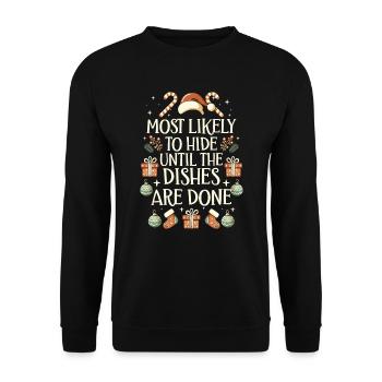 Christmas Xmas Funny Saying Humor Funny - Unisex Sweatshirt - black - Front - Alina (178cm) & Michal (187cm)