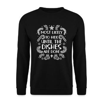 Christmas Xmas Funny Saying Humor Funny - Unisex Sweatshirt - black - Front - Alina (178cm) & Michal (187cm)