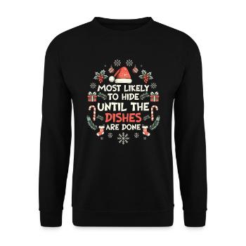 Christmas Xmas Funny Saying Humor Funny - Unisex Sweatshirt - black - Front - Alina (178cm) & Michal (187cm)