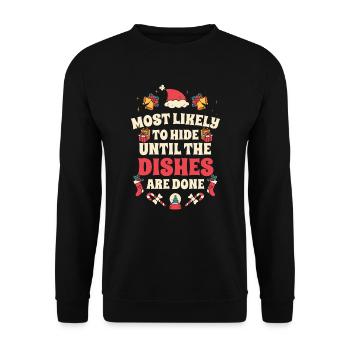 Christmas Xmas Funny Saying Humor Funny - Unisex Sweatshirt - black - Front - Alina (178cm) & Michal (187cm)
