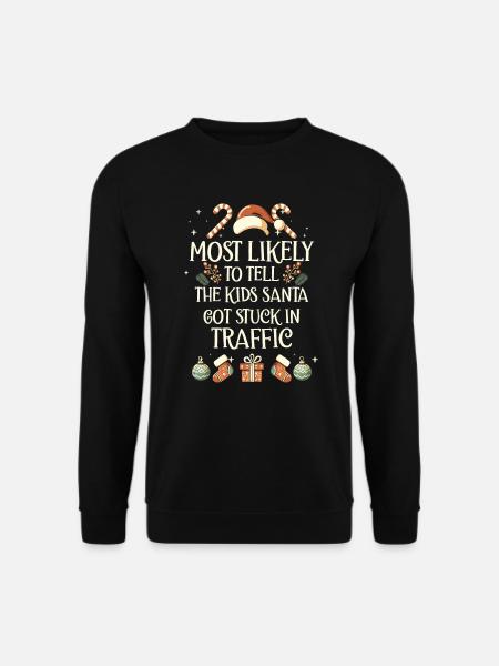 Xmas Weihnachten Eltern Spruch Humor Lustig - Unisex Pullover - Schwarz