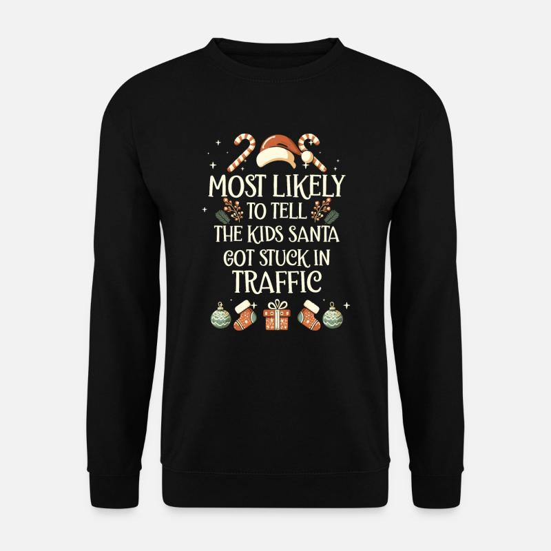Xmas Weihnachten Eltern Spruch Humor Lustig - Unisex Pullover - Schwarz