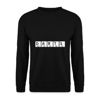 Periodensystem Darts / Darts - Unisex Pullover - Schwarz - Vorne - Alina (178cm) & Michal (187cm)