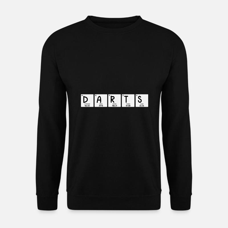 Periodensystem Darts / Darts - Unisex Pullover - Schwarz