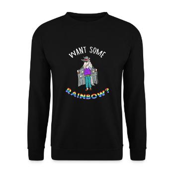 UniCorn Unicorn Dealer Drugs Gras M coka deal new - Unisex Sweatshirt - black - Front - Alina (178cm) & Michal (187cm)