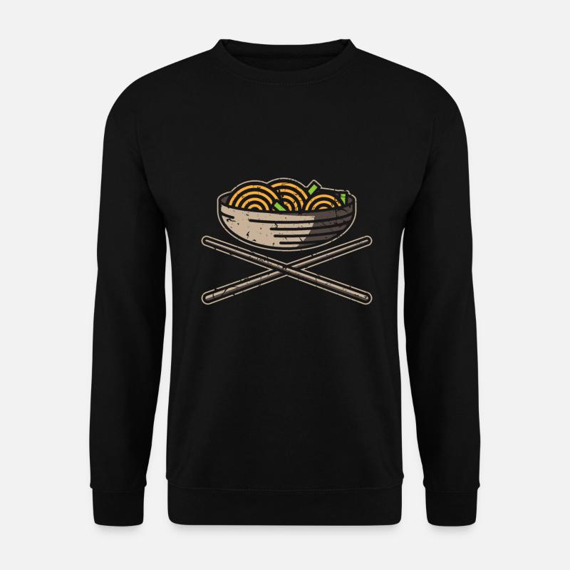 Schüssel und Stäbchen, geschenk asiatische küche - Unisex Pullover - Schwarz