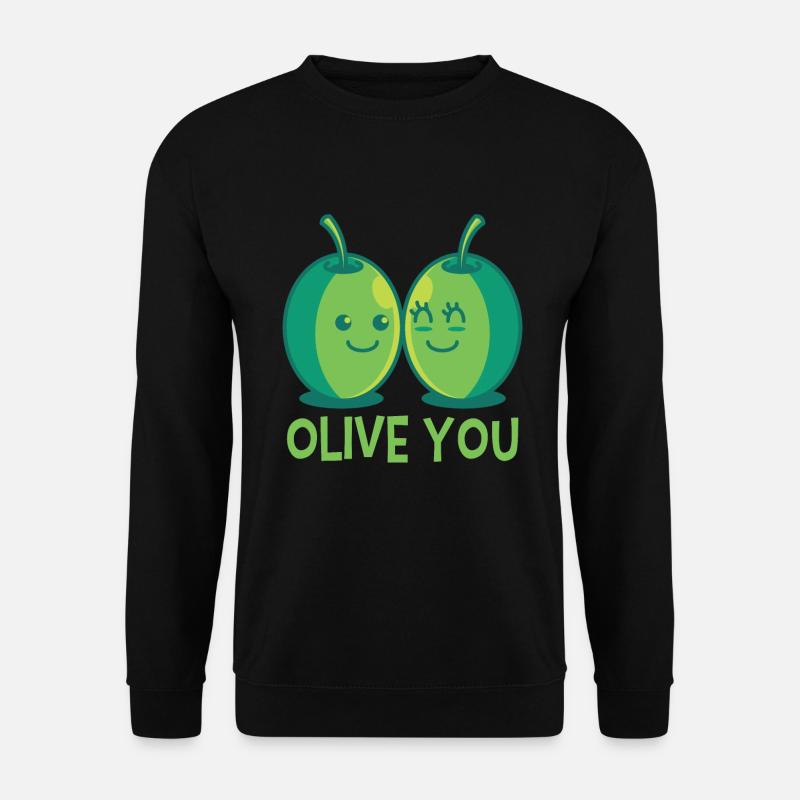 Oliven Liebe - Unisex Pullover - Schwarz