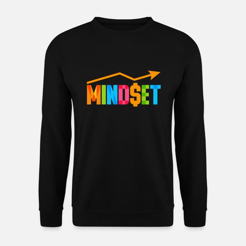 Mindset gift, success setting money $ - Unisex Sweatshirt - black