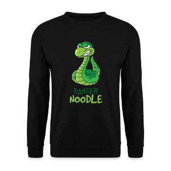 Danger Noodle, serpents reptiles - Sweat-shirt Unisexe - noir - Devant - Alina (178cm) & Michal (187cm)