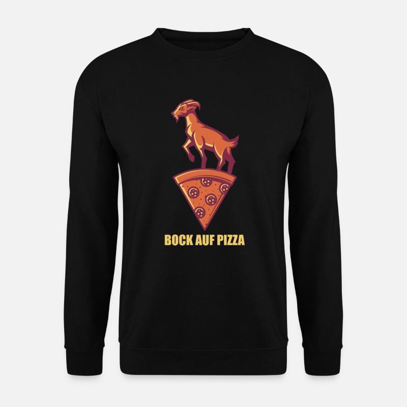 Bock auf Pizza - Unisex Pullover - Schwarz