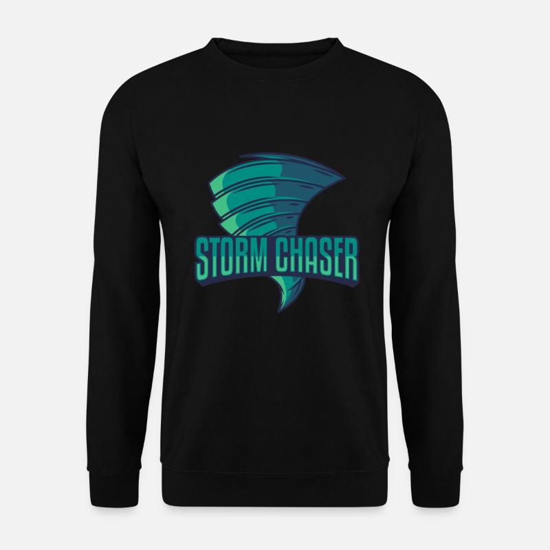Storm Chaser, sturmjäger tornado gewitter geschenk - Unisex Pullover - Schwarz