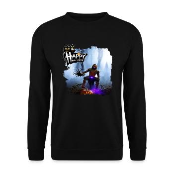 Rarecun Halloween Clown Motif Style 7 - Sweat-shirt Unisexe - noir - Devant - Alina (178cm) & Michal (187cm)