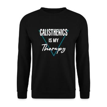 Calisthenics fitness - Sweat-shirt Unisexe - noir - Devant - Alina (178cm) & Michal (187cm)
