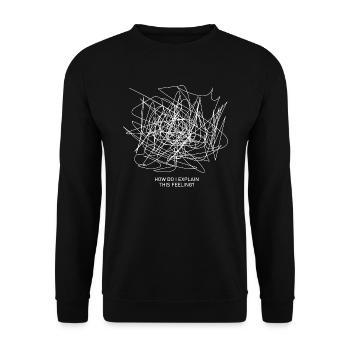 Comment expliquer ce sentiment d’esthétique grunge - Sweat-shirt Unisexe - noir - Devant - Alina (178cm) & Michal (187cm)