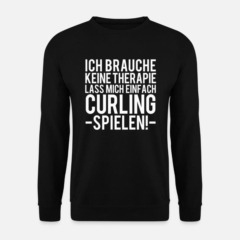 Curling - Unisex Pullover - Schwarz