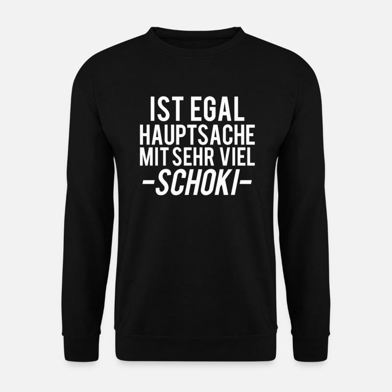chocolate - Unisex Sweatshirt - black