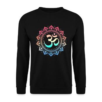 Om spirituel - Yoga et méditation - Sweat-shirt Unisexe - noir - Devant - Alina (178cm) & Michal (187cm)