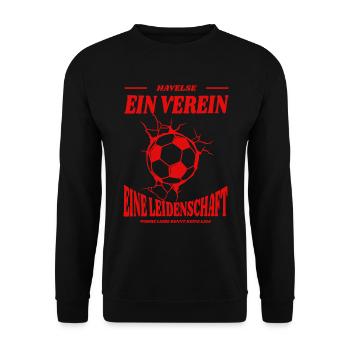Cadeau de fan de football Havelse - Sweat-shirt Unisexe - noir - Devant - Alina (178cm) & Michal (187cm)