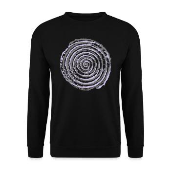 spiral - Unisex Sweatshirt - black - Front - Alina (178cm) & Michal (187cm)