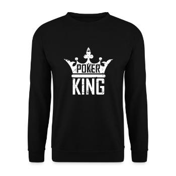 Poker King King - Sweat-shirt Unisexe - noir - Devant - Alina (178cm) & Michal (187cm)