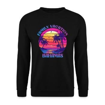 Vacances en famille Bahamas Vacances en bateau de croisière - Sweat-shirt Unisexe - noir - Devant - Alina (178cm) & Michal (187cm)