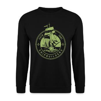 T-shirt graphique maritime - Sweat-shirt Unisexe - noir - Devant - Alina (178cm) & Michal (187cm)