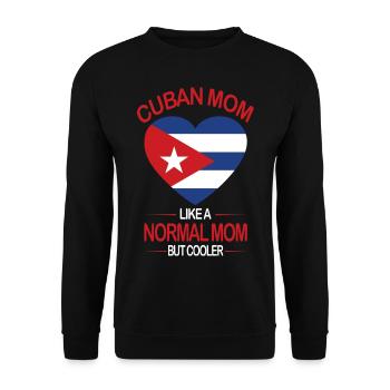 Kuba Flagge - Unisex Pullover - Schwarz - Vorne - Alina (178cm) & Michal (187cm)
