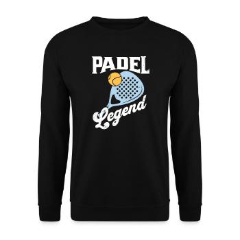 Légende du padel - Sweat-shirt Unisexe - noir - Devant - Alina (178cm) & Michal (187cm)