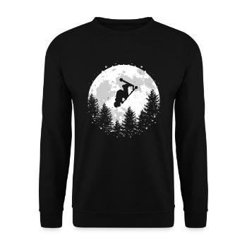 Stunt Scooter Tretroller Stuntscooter Geschenk - Unisex Pullover - Schwarz - Vorne - Alina (178cm) & Michal (187cm)