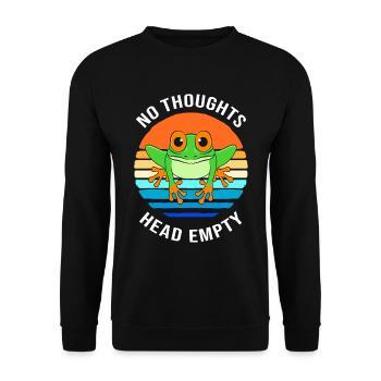 Frog Tree Frog - Unisex Sweatshirt - black - Front - Alina (178cm) & Michal (187cm)