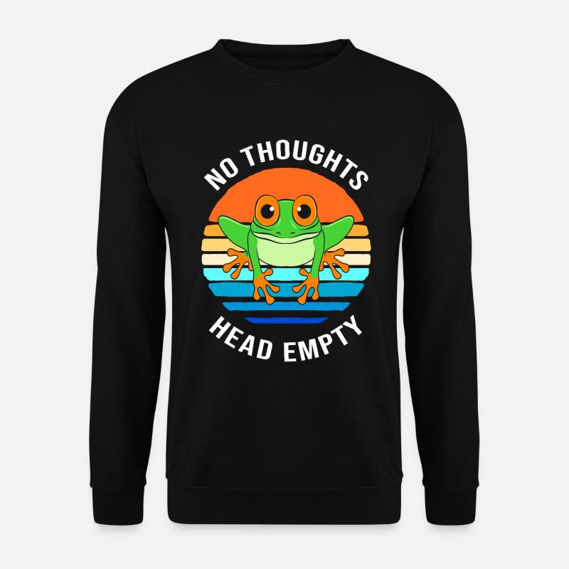 Frosch Laubfrosch - Unisex Pullover - Schwarz