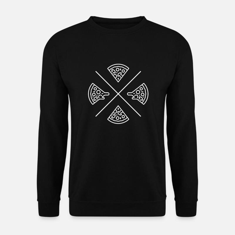 Pizza slices | Fast food - Unisex Sweatshirt - black