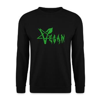 Vegan Death Metal | Pentagram - Unisex Sweatshirt - black - Front - Alina (178cm) & Michal (187cm)
