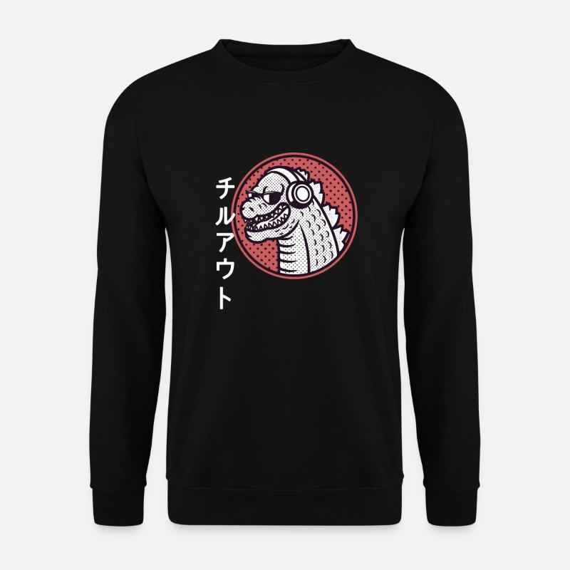 Japan Chilling | Anime - Unisex Sweatshirt - black