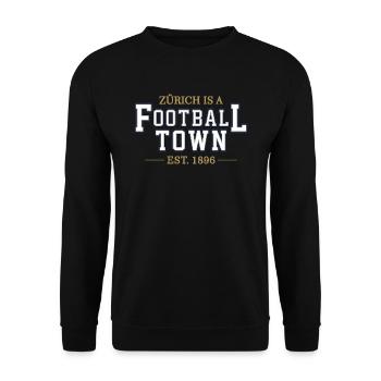 Züri - Unisex Sweatshirt - black - Front - Alina (178cm) & Michal (187cm)