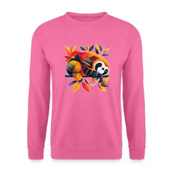 Faultier | abstraktes Kunstwerk - Unisex Pullover - Pink - Vorne