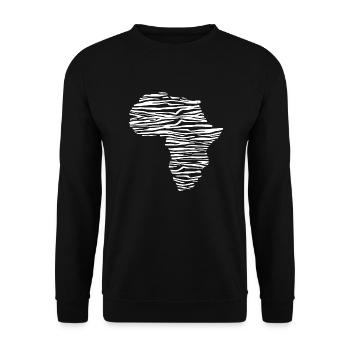 Africa zebra - Unisex Sweatshirt - black - Front - Alina (178cm) & Michal (187cm)