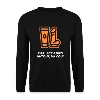 le t-shirt GRO ZIZI - Sweat-shirt Unisexe - noir - Devant - Alina (178cm) & Michal (187cm)
