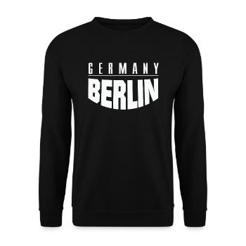 Berlin - Allemagne - Sweat-shirt Unisexe - noir - Devant - Alina (178cm) & Michal (187cm)