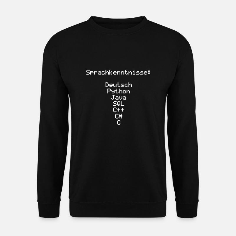Programmiersprachen Fan Motiv | Schwarz - Unisex Pullover - Schwarz