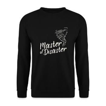 Master of Disaster - Unisex Sweatshirt - black - Front - Alina (178cm) & Michal (187cm)