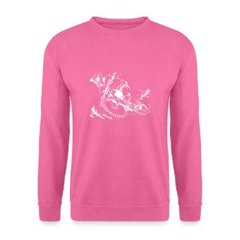 DOWNHILL - MOTOCROSS - MOTORSPORT - Sweat-shirt Unisexe - rose - Devant